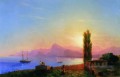 coucher de soleil en mer 1856 Romantique Ivan Aivazovsky russe
